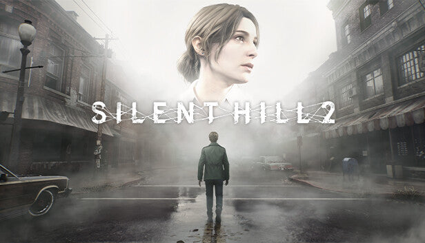 Official cover art for the psychological horror game Silent Hill 2 remake featuring James Sunderland.
