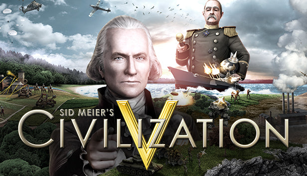 Official game artwork for Sid Meier's Civilization V, a 4X strategy game on PC Steam developed by Firaxis Games and published by 2K.