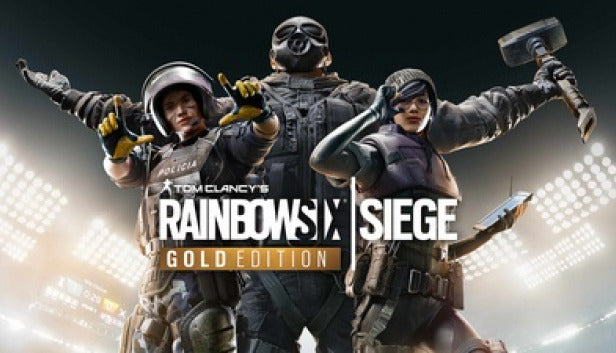 Official cover art for the tactical shooter Tom Clancy's Rainbow Six Siege Gold Edition on XBOX One.