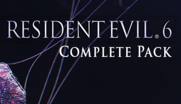Official cover art for the action-horror game Resident Evil 6 Complete featuring dark, cinematic character imagery.