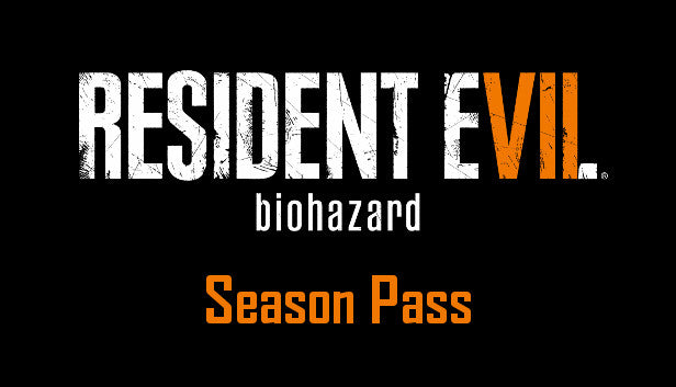 Official cover art for the Resident Evil 7: Biohazard Season Pass featuring a dark, atmospheric house in the woods.