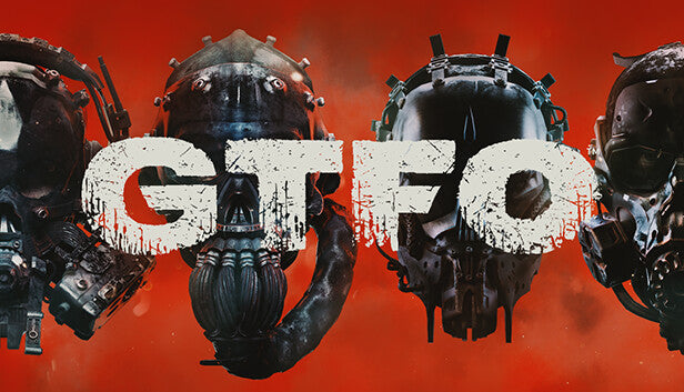 Official cover art for the tactical horror game GTFO featuring atmospheric lighting and sci-fi elements.