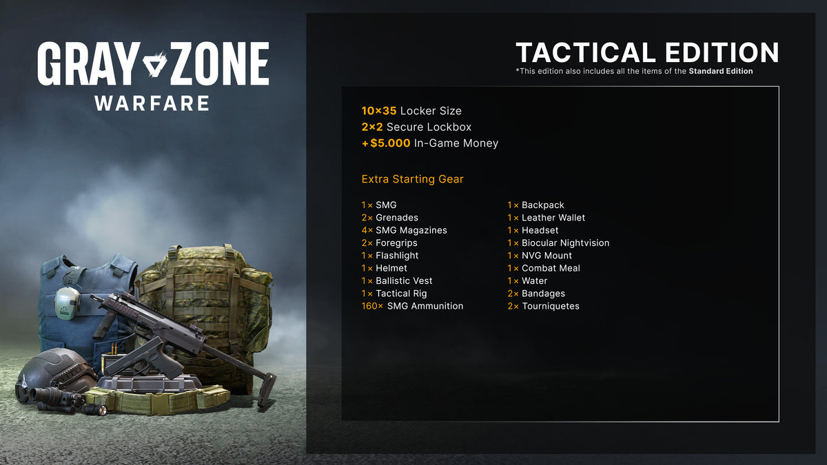 Gray Zone Warfare - Tactical Edition Upgrade PC Steam Key