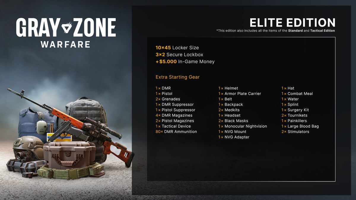 Gray Zone Warfare - Elite Edition Upgrade PC Steam Key
