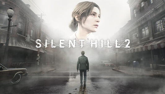 Official cover art for the psychological horror game Silent Hill 2 remake featuring James Sunderland.