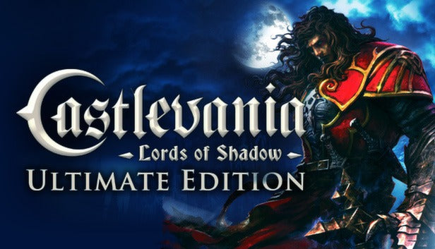 Official cover art for Castlevania: Lords of Shadow - Ultimate Edition featuring a warrior in a gothic fantasy setting.