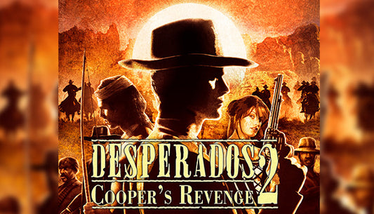 Official cover art for the tactical Western strategy game Desperados 2: Cooper's Revenge.