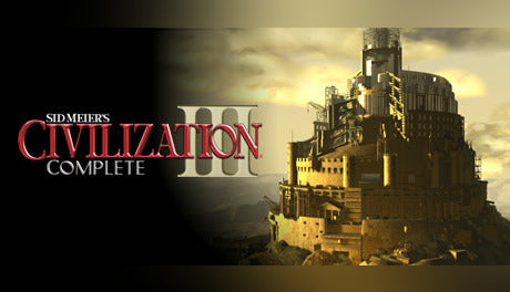 Official cover art for the strategy game Sid Meier's Civilization III Complete featuring historical figures and architectural wonders.