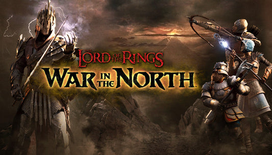 Official video game artwork for Lord of the Rings: War in the North, an action RPG hack-and-slash game by Warner Bros.