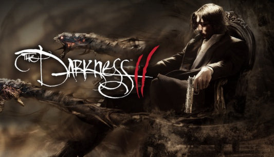 Official cover art for the action FPS game The Darkness II featuring stylized comic book-inspired artwork.