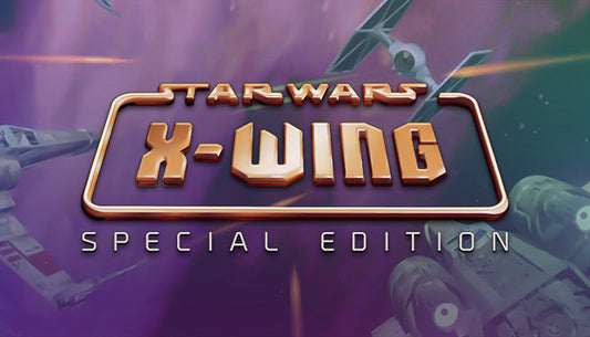 Official cover art for the space combat simulation game STAR WARS: X-Wing Special Edition.