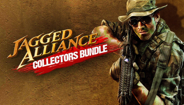 Official cover art for Jagged Alliance Collector's Bundle PC Steam Key, a classic strategy and RPG video game package by THQ Nordic.