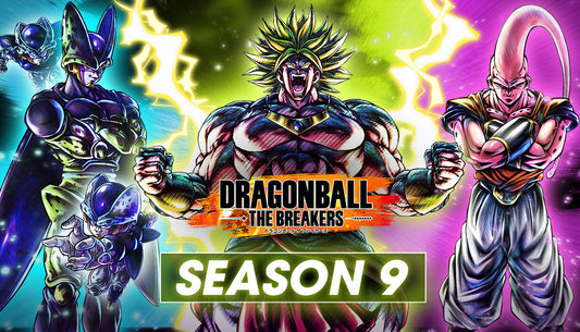 Official cover art for Dragon Ball: The Breakers featuring survivors escaping from Cell in a stylized anime setting.