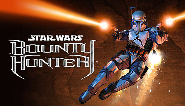 Official cover art for the action-adventure shooter game STAR WARS: Bounty Hunter.
