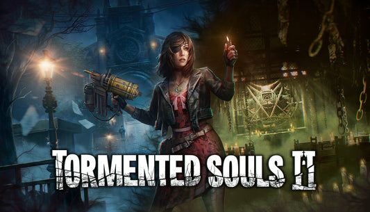 Official cover art for the survival horror game Tormented Souls 2 featuring a dark, atmospheric gothic aesthetic.
