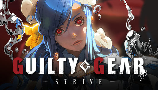 Official cover art for the fighting game Guilty Gear -Strive- featuring Sol Badguy and Ky Kiske in a dynamic battle pose.