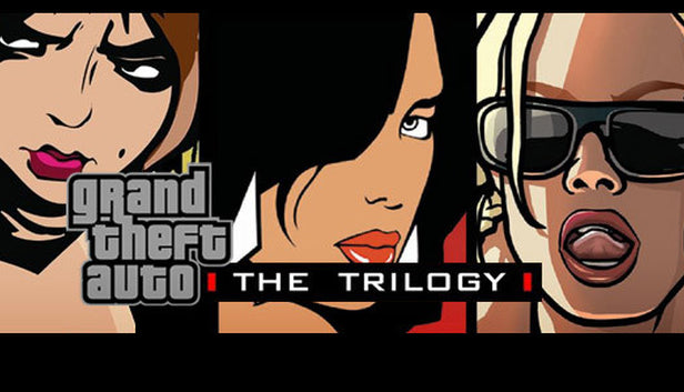 Official cover art for Grand Theft Auto: The Trilogy PC Steam Key bundle featuring action-packed sandbox and racing gameplay.