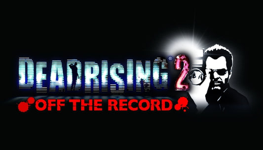 Official cover art for the action-survival game Dead Rising 2: Off the Record featuring Frank West facing a zombie horde.