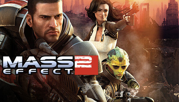 Official cover art for the action RPG shooter Mass Effect 2 by BioWare and Electronic Arts, optimized for PC on the EA App.