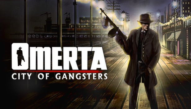 Official cover art for Omerta - City of Gangsters, a simulation strategy PC game on Steam by Kalypso Media and Haemimont Games.