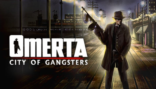 Official cover art for Omerta - City of Gangsters, a simulation strategy PC game on Steam by Kalypso Media and Haemimont Games.