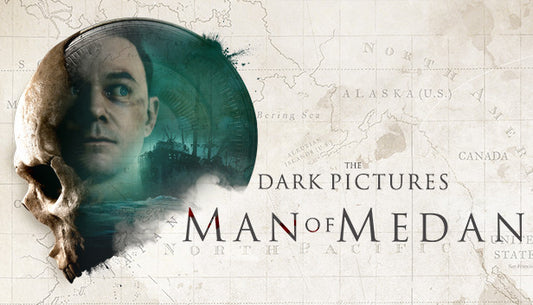 Official cover art for the horror adventure game The Dark Pictures Anthology: Man of Medan.