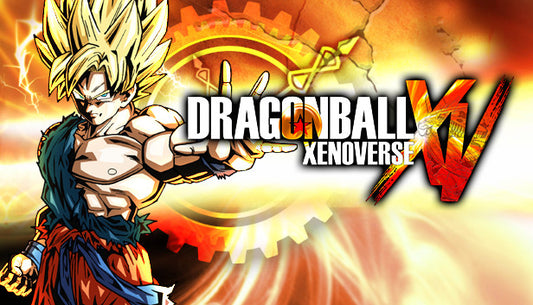 Official cover art for the fighting game Dragon Ball Xenoverse featuring Goku in a powerful combat stance.