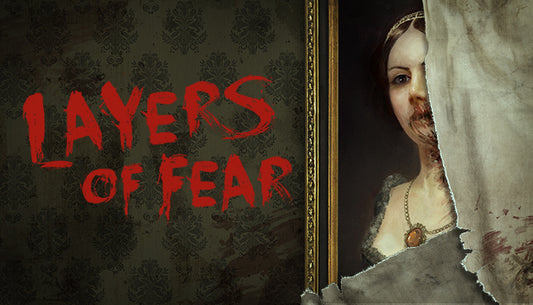 Official cover art for the psychological horror game Layers of Fear (2016) featuring a distorted, surrealist painting.