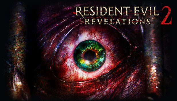 Official cover art for Resident Evil Revelations 2 Episode One: Penal Colony featuring a dark, atmospheric horror theme.