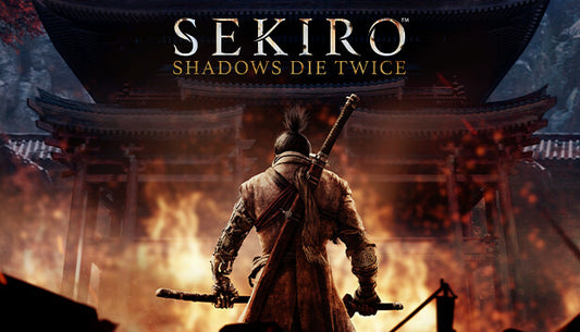 Official cover art for Sekiro: Shadows Die Twice - GOTY Edition featuring a shinobi warrior with a prosthetic arm.