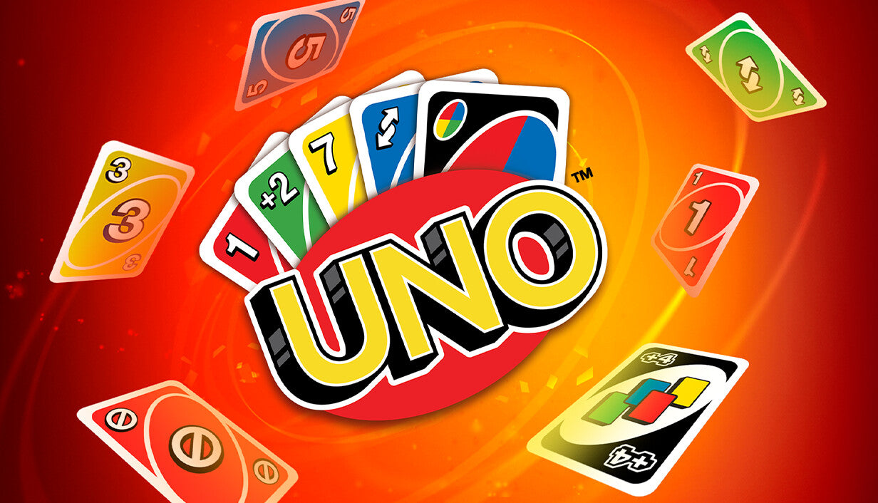 Official cover art for the digital card game UNO featuring the classic logo and colorful cards.