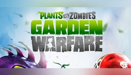 Official cover art for Plants vs Zombies Garden Warfare featuring colorful animated plants and zombies in a battle.