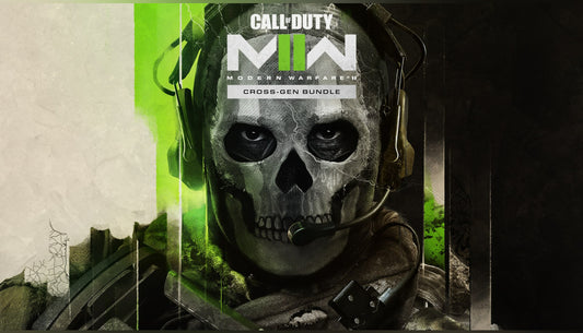 Official cover art for Call of Duty: Modern Warfare II (2022) featuring a soldier in tactical gear with a green skull mask.