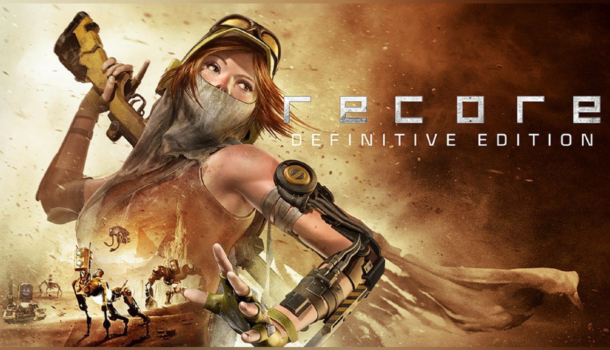 Official cover art for ReCore: Definitive Edition, an action-adventure platformer shooter game for XBOX One and PC.