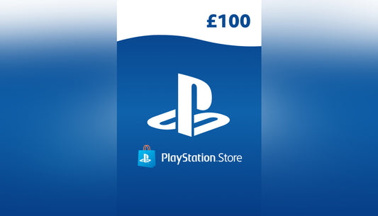 100 GBP Gift Card for the UK PlayStation Store. Digital voucher code to add funds to a PS4 or PS5 network wallet.