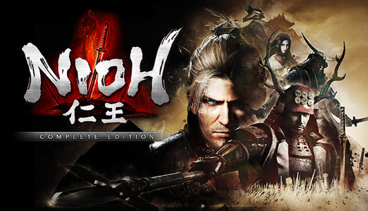 Official cover art for the action RPG Nioh: Complete Edition featuring a samurai warrior in traditional armor.