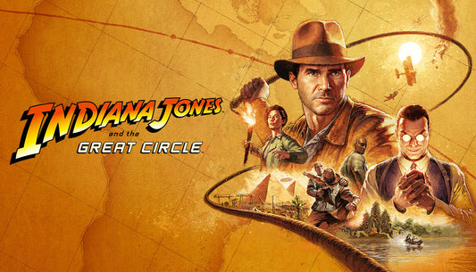 Official cover art for Indiana Jones and the Great Circle showing Indy with his iconic hat and whip.