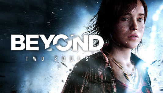 Official cover art for the game Beyond: Two Souls featuring the protagonists Jodie Holmes and Aiden.