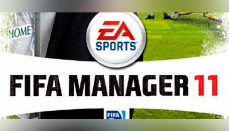 Official game cover artwork for FIFA Manager 11, a football management simulation video game developed by Electronic Arts.