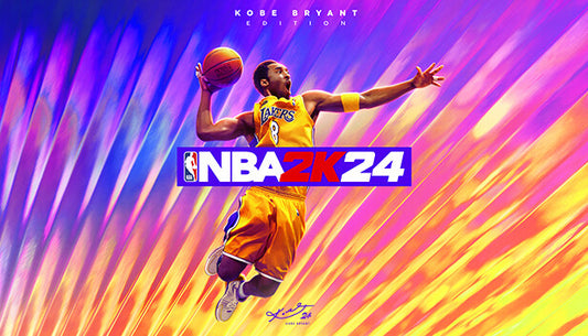 Official cover art for NBA 2K24 Kobe Bryant Edition featuring Kobe Bryant in a Los Angeles Lakers jersey.