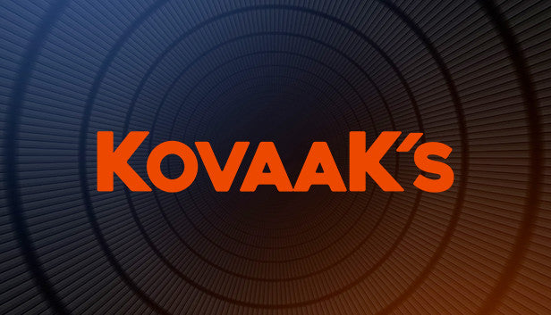 Official cover art for the FPS training software KovaaK's featuring a clean and minimalist design.