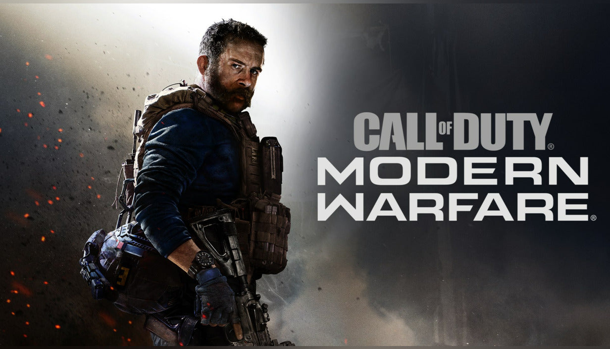 Official cover art for Call of Duty: Modern Warfare (2019) featuring a soldier in tactical gear.