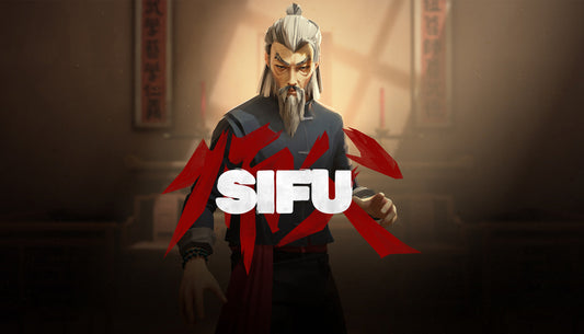 Official cover art for the martial arts action game Sifu featuring a stylized fighter in a combat stance.