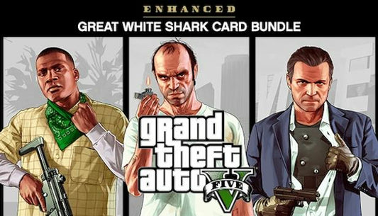 Grand Theft Auto V Enhanced & Great White Shark Card Bundle PC Rockstar Games Launcher Key