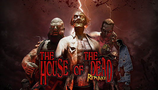 Official cover art for THE HOUSE OF THE DEAD: Remake featuring a stylized zombie against a dark background.