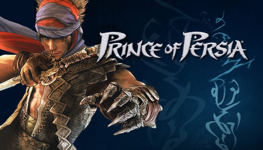 Official cover art for the 2008 action-adventure game Prince of Persia featuring the protagonist in a dynamic pose.