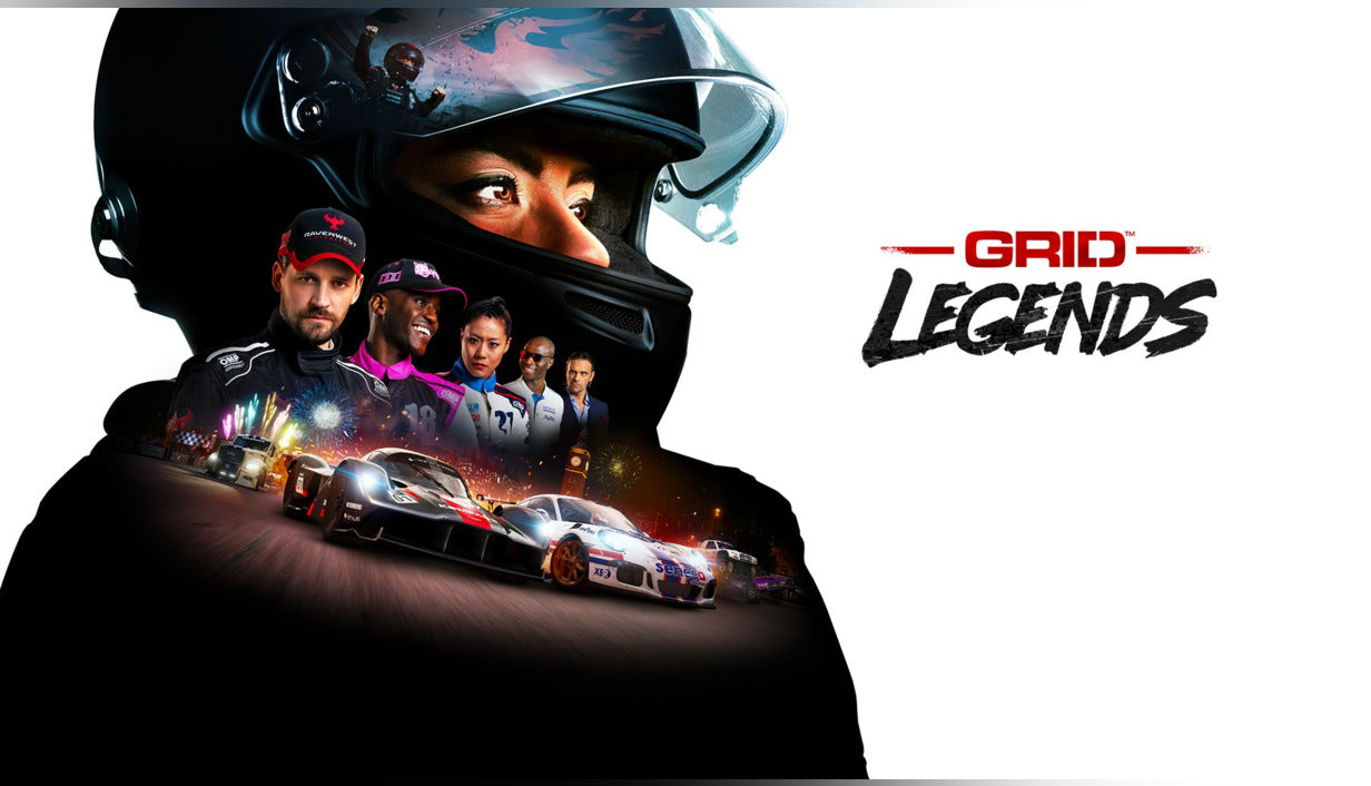 Official cover art for the racing game GRID Legends on XBOX One and Series X|S featuring sports cars racing on a track.
