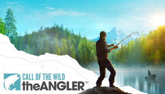 Official cover art for the open world fishing simulation game Call of the Wild: The Angler.