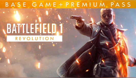 Official cover art for Battlefield 1 Revolution featuring a soldier holding a handgun and a trench club.