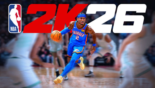 NBA 2K26 cover art featuring a basketball player in action for the PC Steam version of the game.